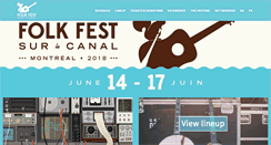 Desktop Screenshot of montrealfolkfest.com