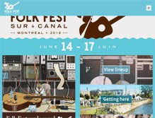 Tablet Screenshot of montrealfolkfest.com